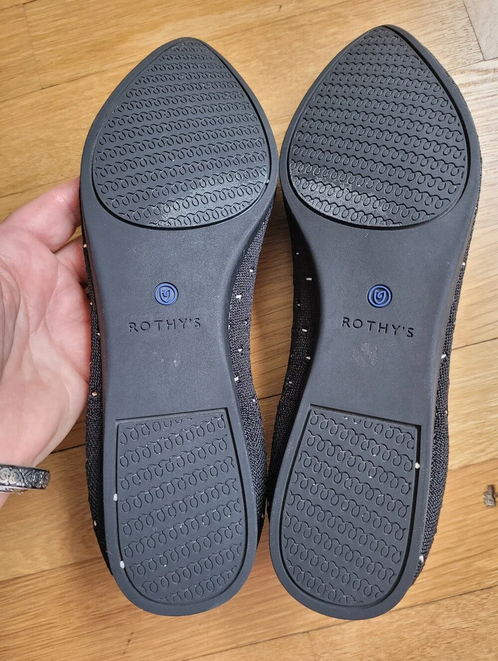 Rothys Ivory Polka Dot The Point Flats